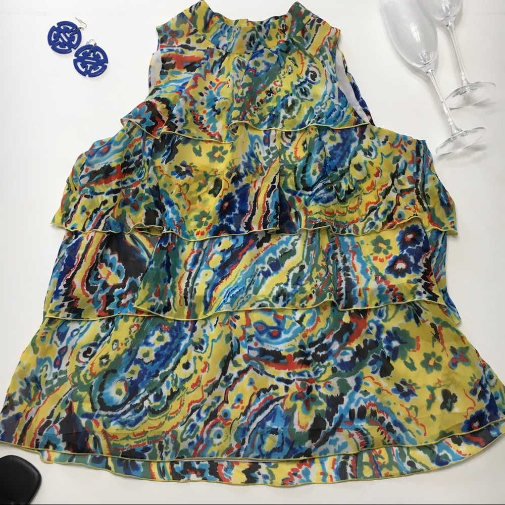 New Direction Sleeveless Blouse, sz L - Picture 2 of 7